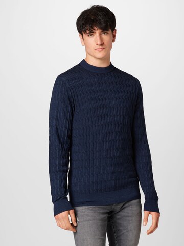 Tommy Hilfiger Tailored Sweater in Blue: front