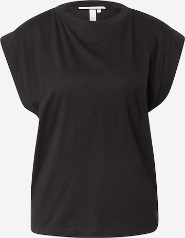 QS Shirt in Schwarz: Vorderseite