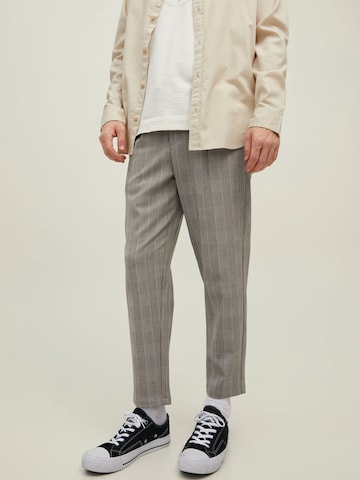 JACK & JONES Loosefit Bandplooibroek 'Bill' in Beige: voorkant