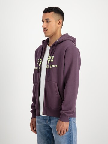 ALPHA INDUSTRIES Ζακέτα φούτερ σε λιλά