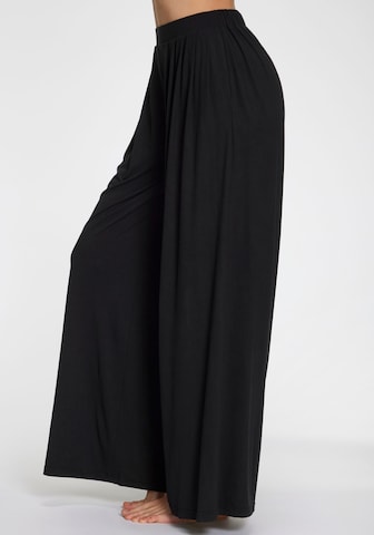 LASCANA Wide Leg Hose in Schwarz
