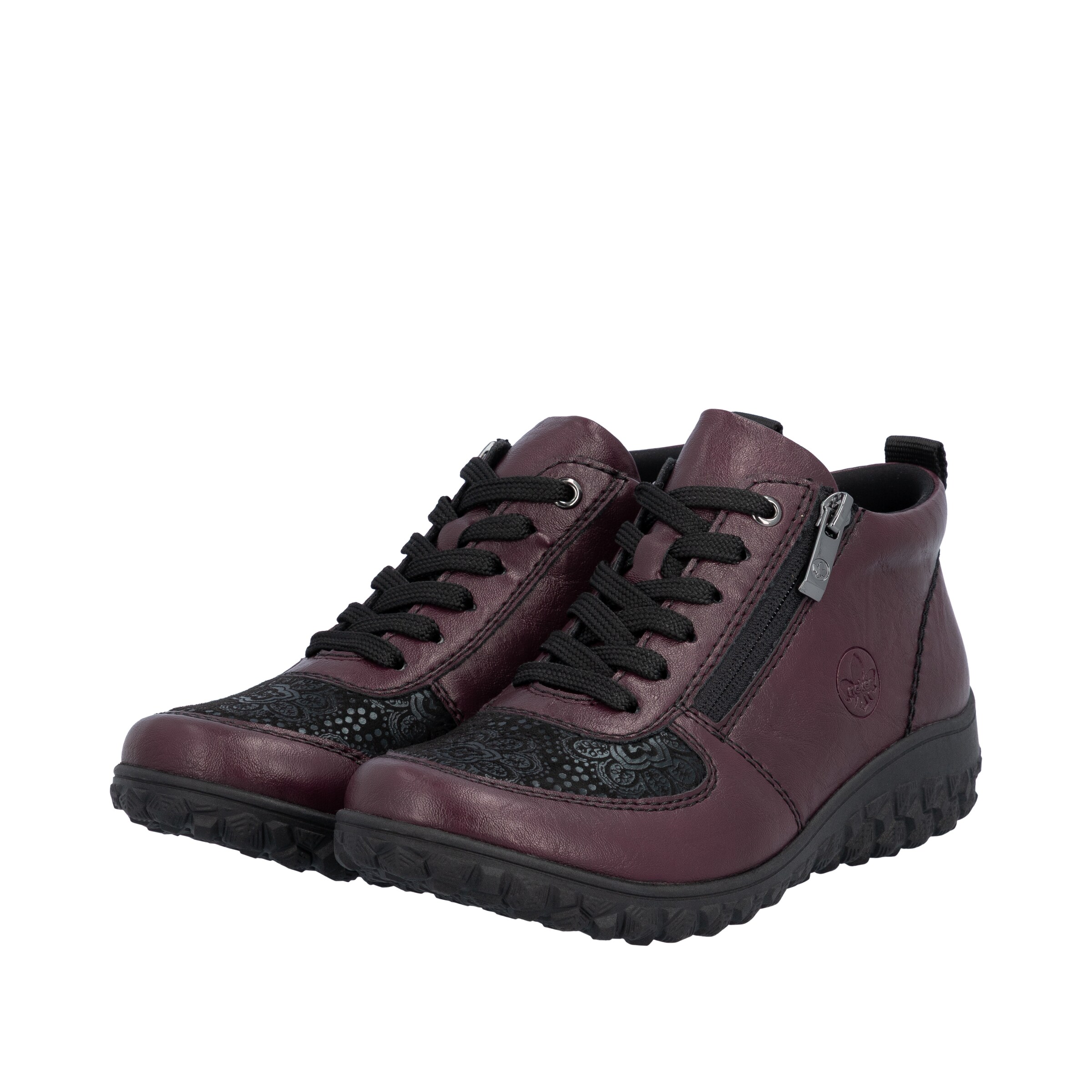 Rieker Schnürstiefelette in Rot