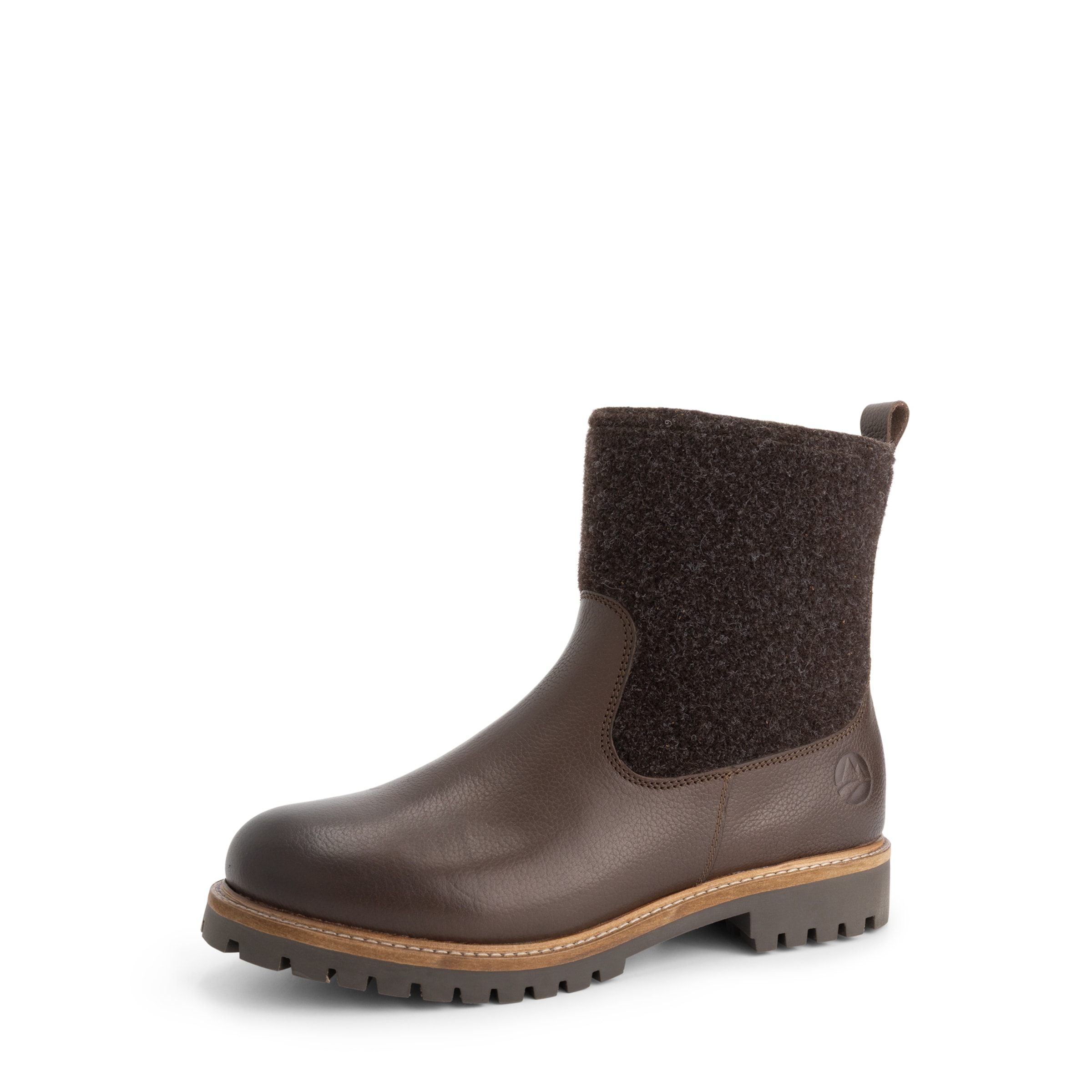 Travelin Boots 'Gotaland' in Bruin: voorkant