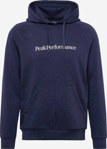 Sweat-shirt PEAK PERFORMANCE en bleu : devant