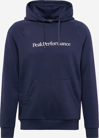 PEAK PERFORMANCE Sweatshirt i blå: forside