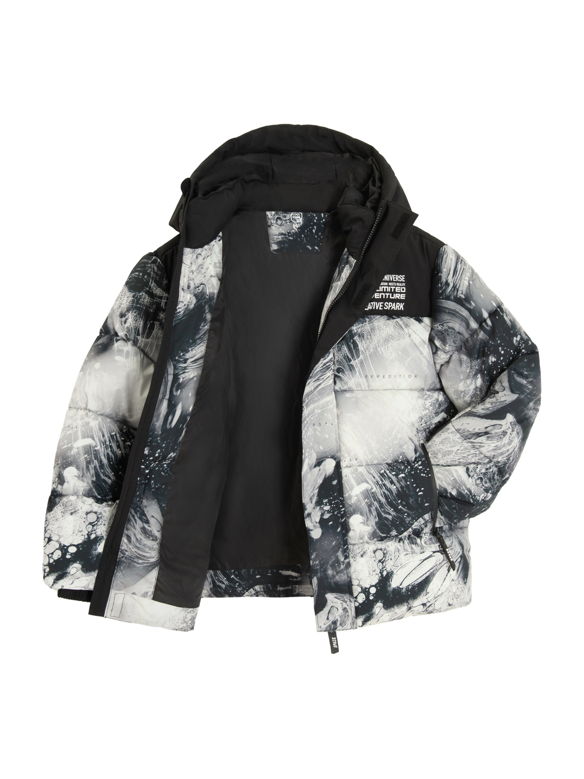 Veste d’hiver Cool Club en noir : devant