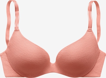 NUANCE Push-up Bra in Pink: front