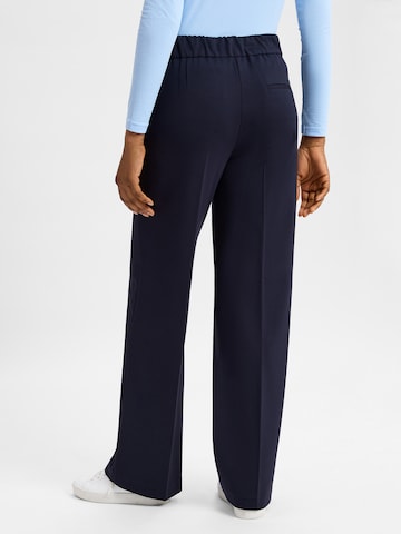 BRAX Wide leg Bandplooibroek ' Maine ' in Blauw