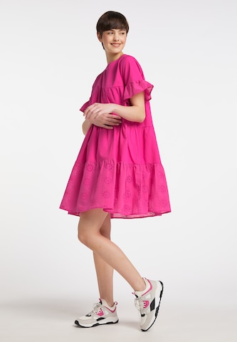 MYMO Poletna obleka | roza barva