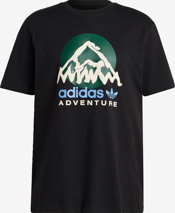 ADIDAS ORIGINALS Majica 'Adventure Mountain Front' | črna barva: sprednja stran