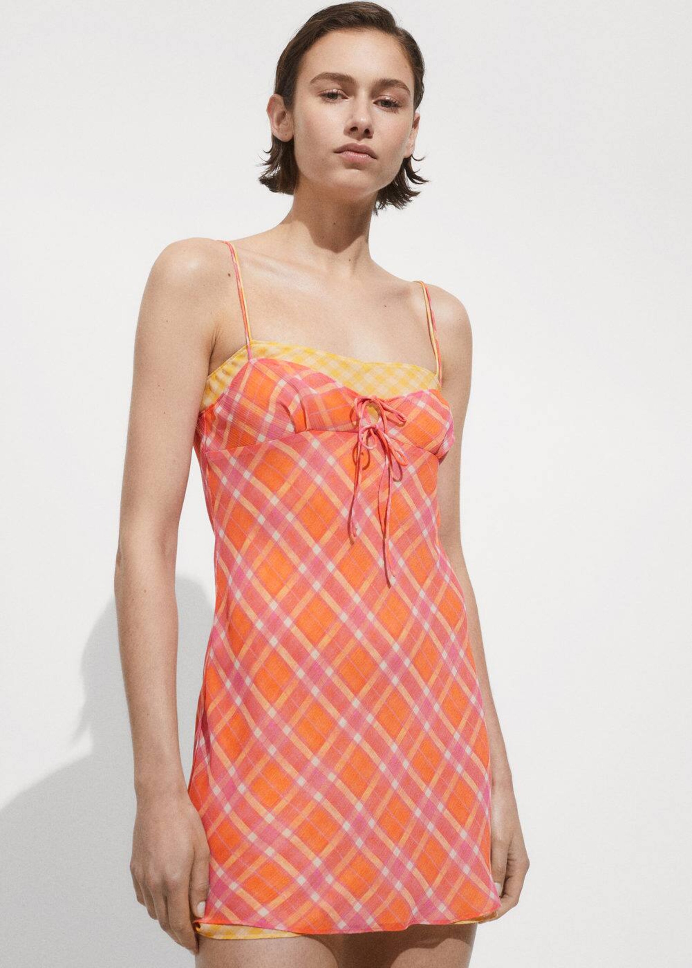 MANGO Summer Dress Vera in Orange ABOUT YOU