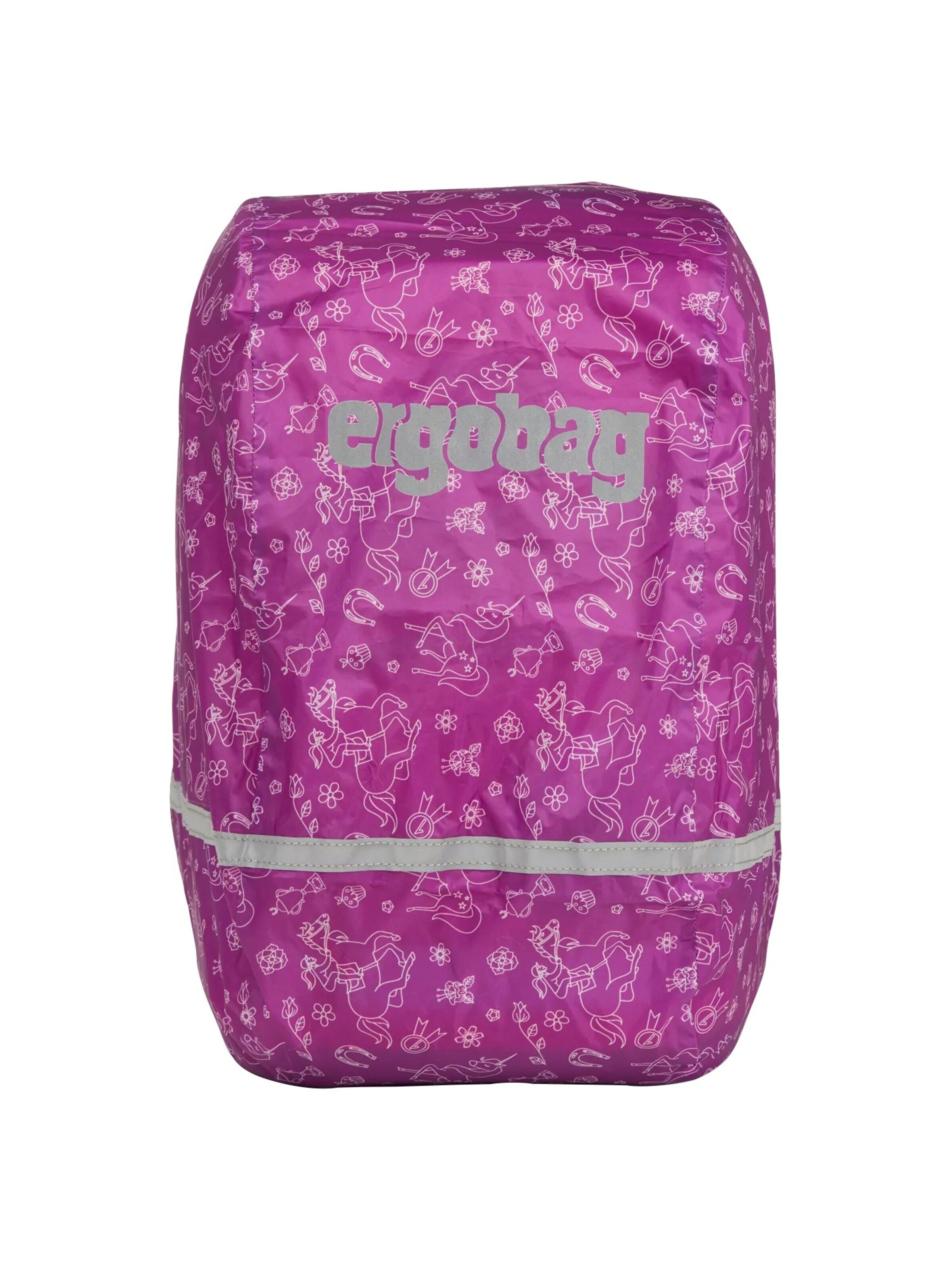 ergobag Backpack 'Regenschutz Regenschutz für Schulranzen' in Purple: front