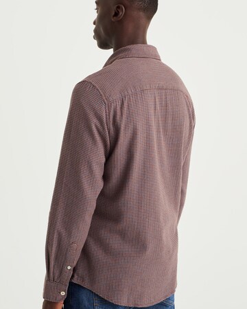 WE Fashion Slim fit Button Up Shirt in Brown