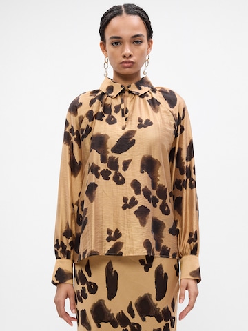 Camicia da donna 'Nilla Romina' di MSCH COPENHAGEN in marrone: frontale