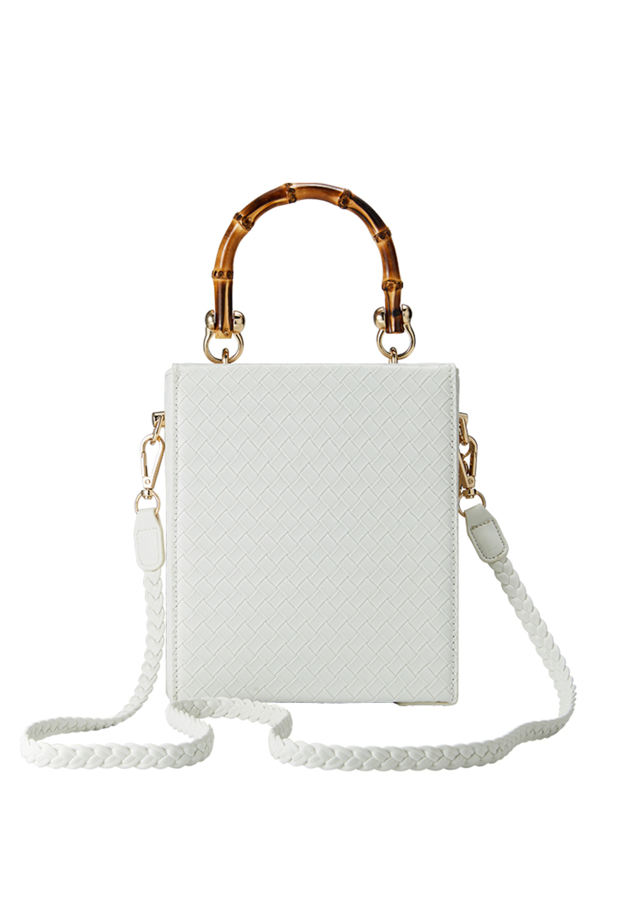 Borsa a mano 'Bamboo Bee' di Victoria Hyde in bianco