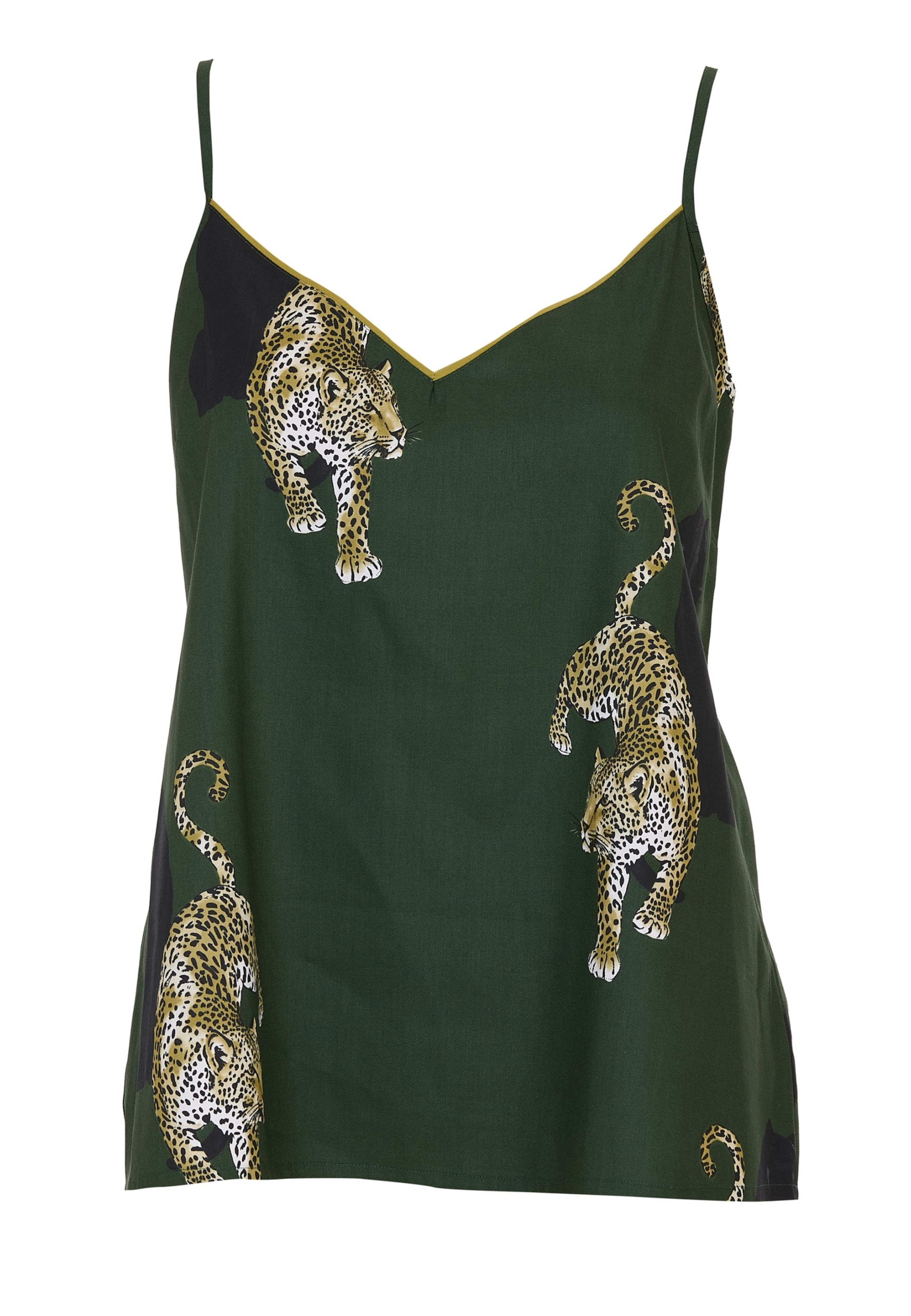 Cyberjammies Pajama Shirt 'Olive Cami' in Green: front