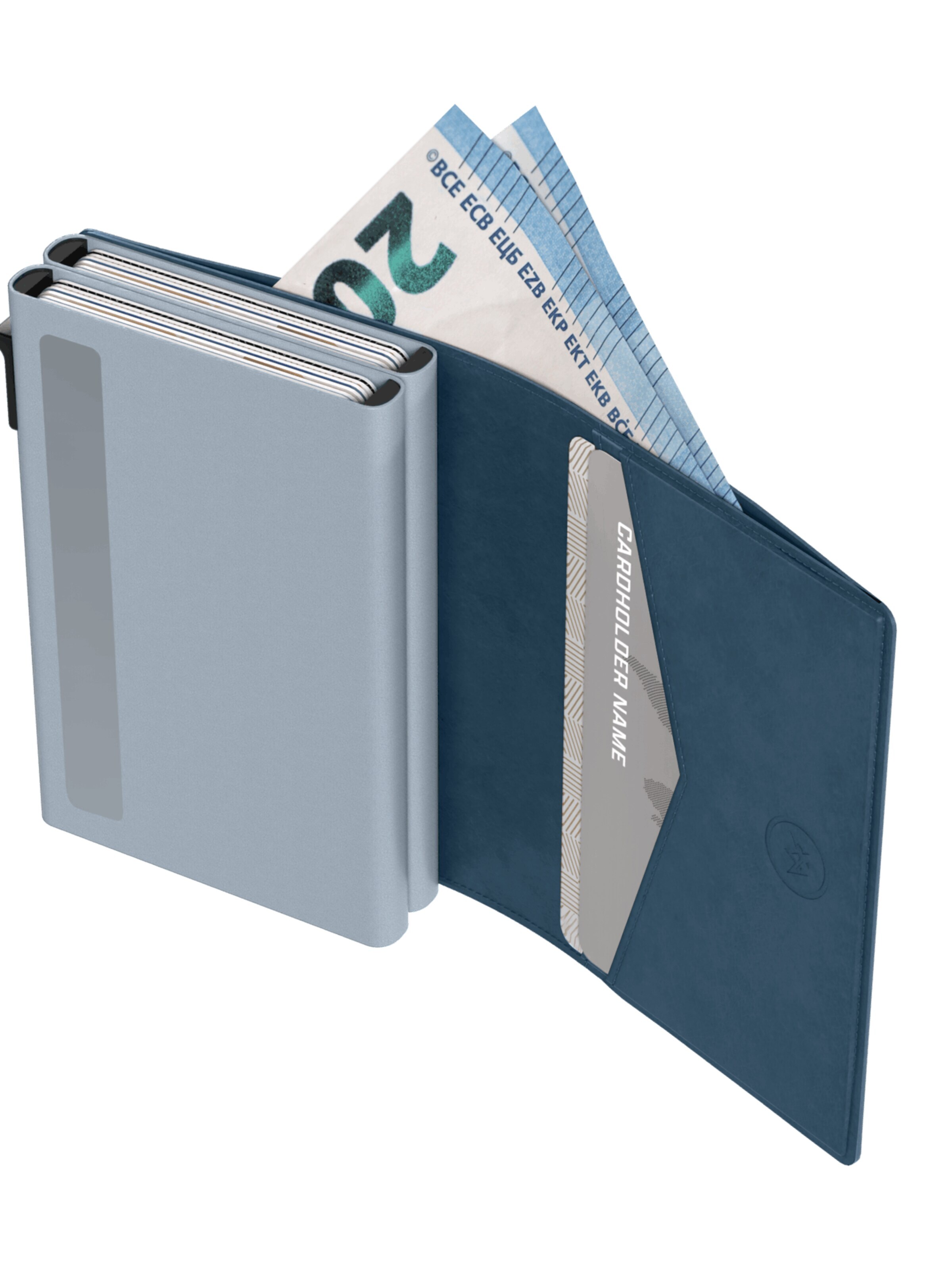 Prowallet Portemonnee 'Pasjeshouder Double' in Blauw
