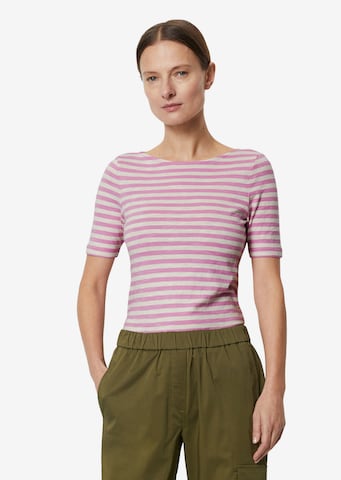 T-shirt Marc O'Polo en violet : devant