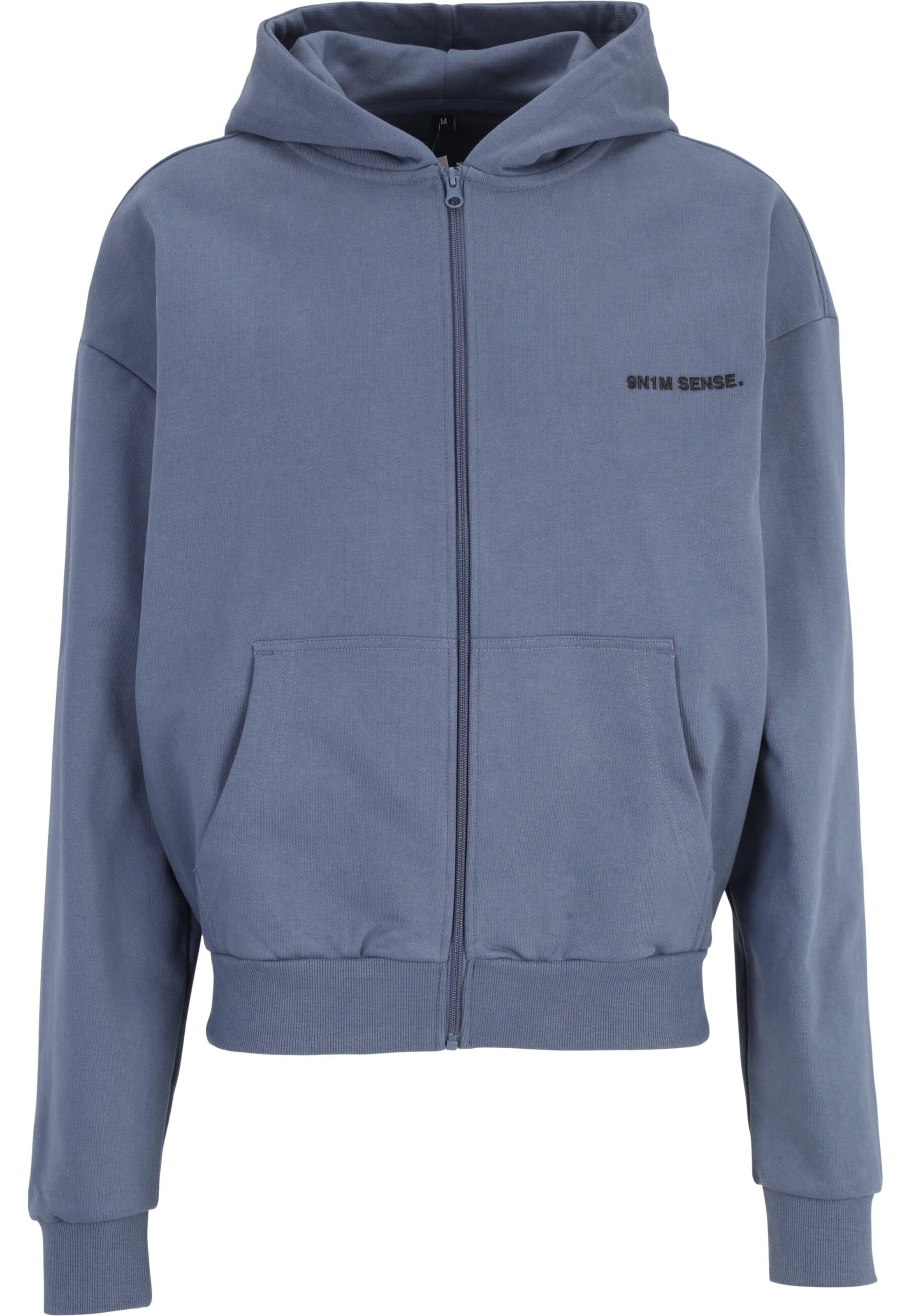 Giacca di felpa 'Essential' di 9N1M SENSE in blu: frontale