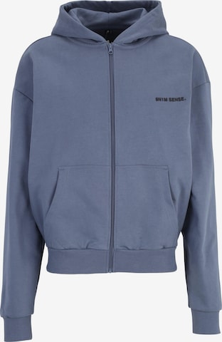 9N1M SENSE Sweat jacket 'Essential' in Blue: front