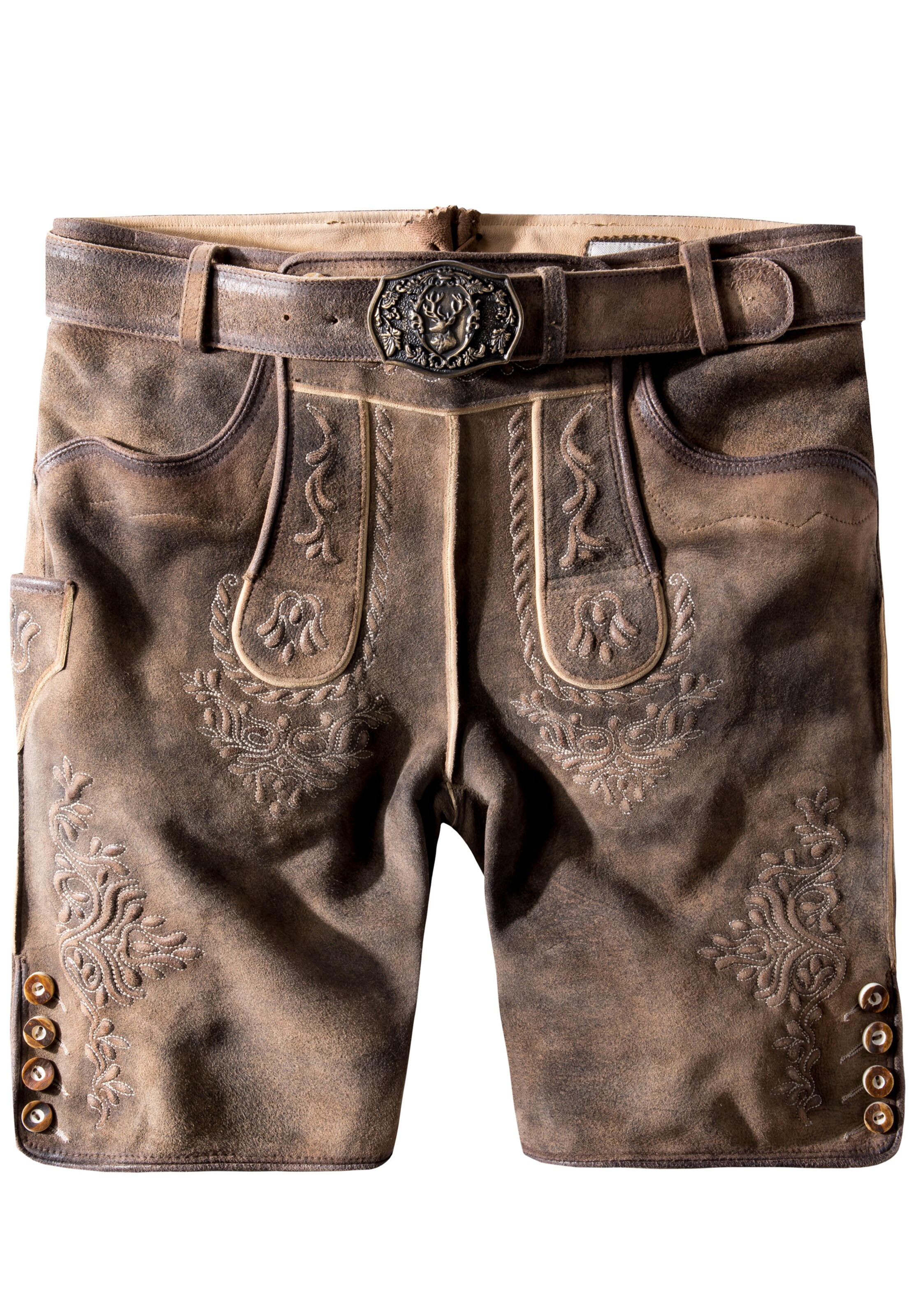 STOCKERPOINT Regular Trachtenhose 'Logan' in Grau: Vorderseite