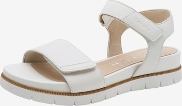 Sandales Tamaris en blanc : devant