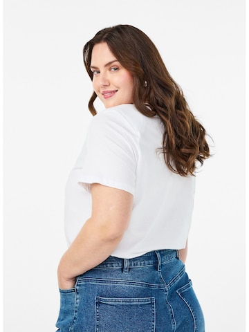 Zizzi Shirt 'Mdina' in White