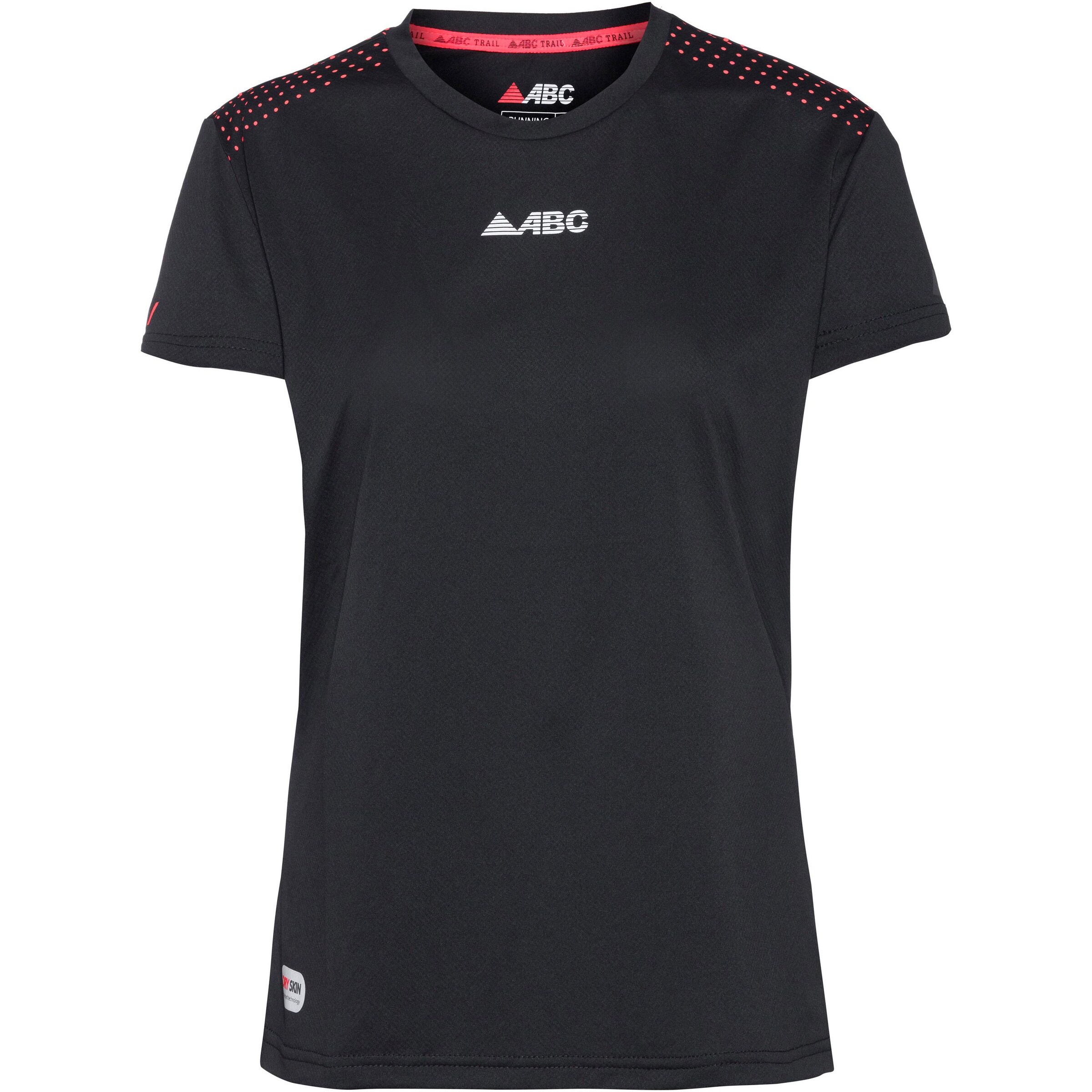 ABC Funktionsshirt in Schwarz: Vorderseite