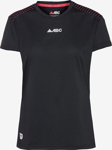 ABC Funktionsshirt in Schwarz: Vorderseite