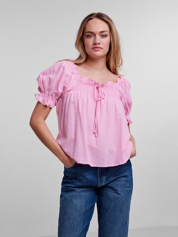 PIECES Блуза 'Vanessa' в розово: отпред