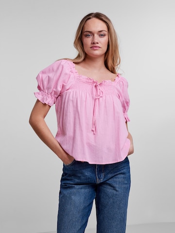 Camicia da donna 'Vanessa' di PIECES in rosa: frontale