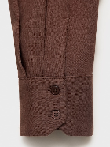 MANGO Blouse 'LINO' in Brown