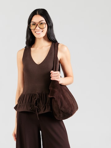 Tops en tricot 'ONLNila' ONLY en marron : devant