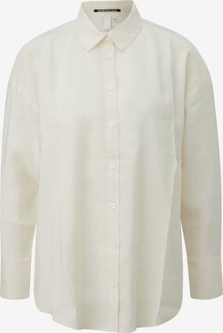 QS Bluse in Beige: Vorderseite