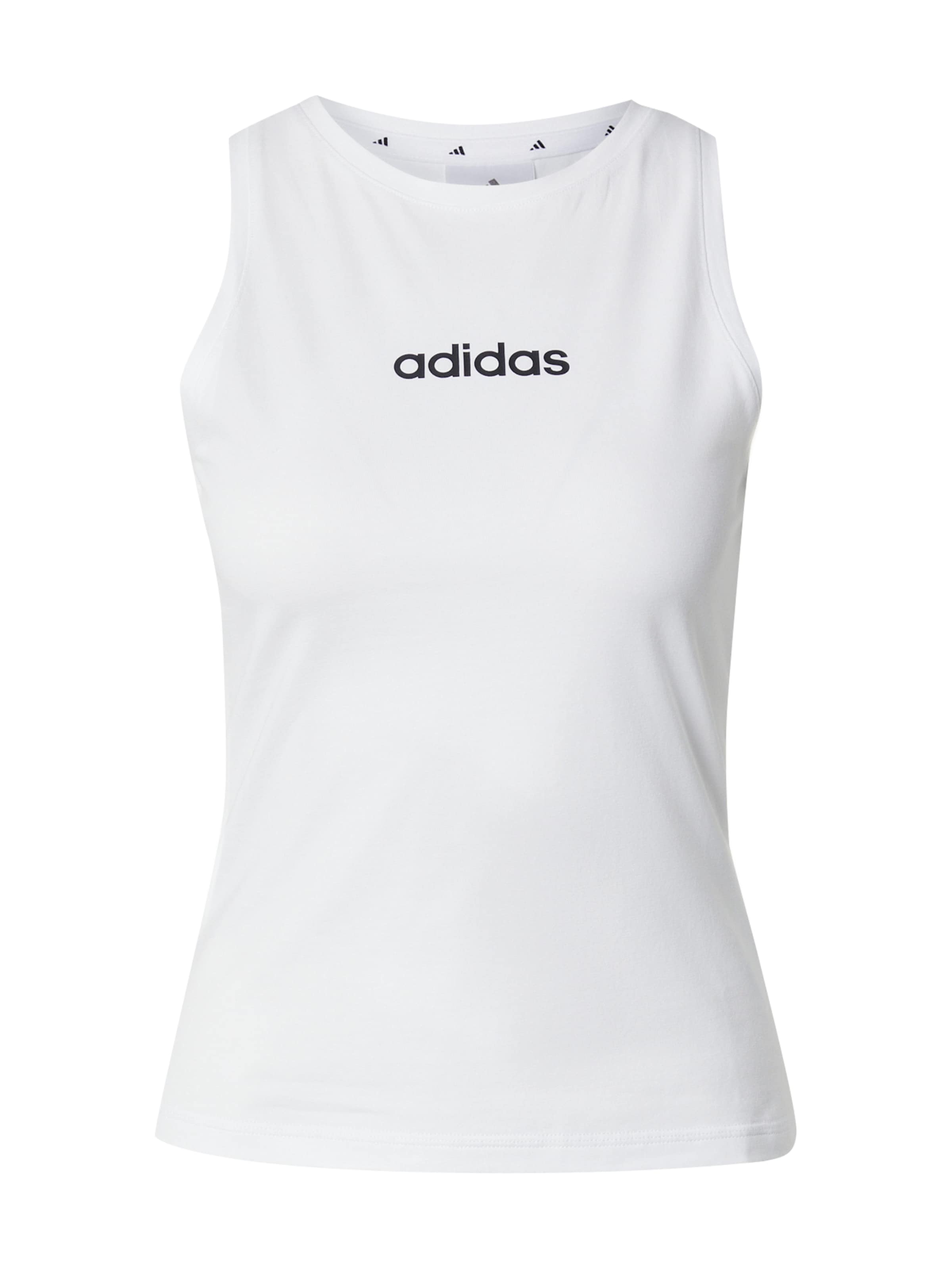 ADIDAS SPORTSWEAR Top sportowy 'Essentials' w kolorze biały: przód