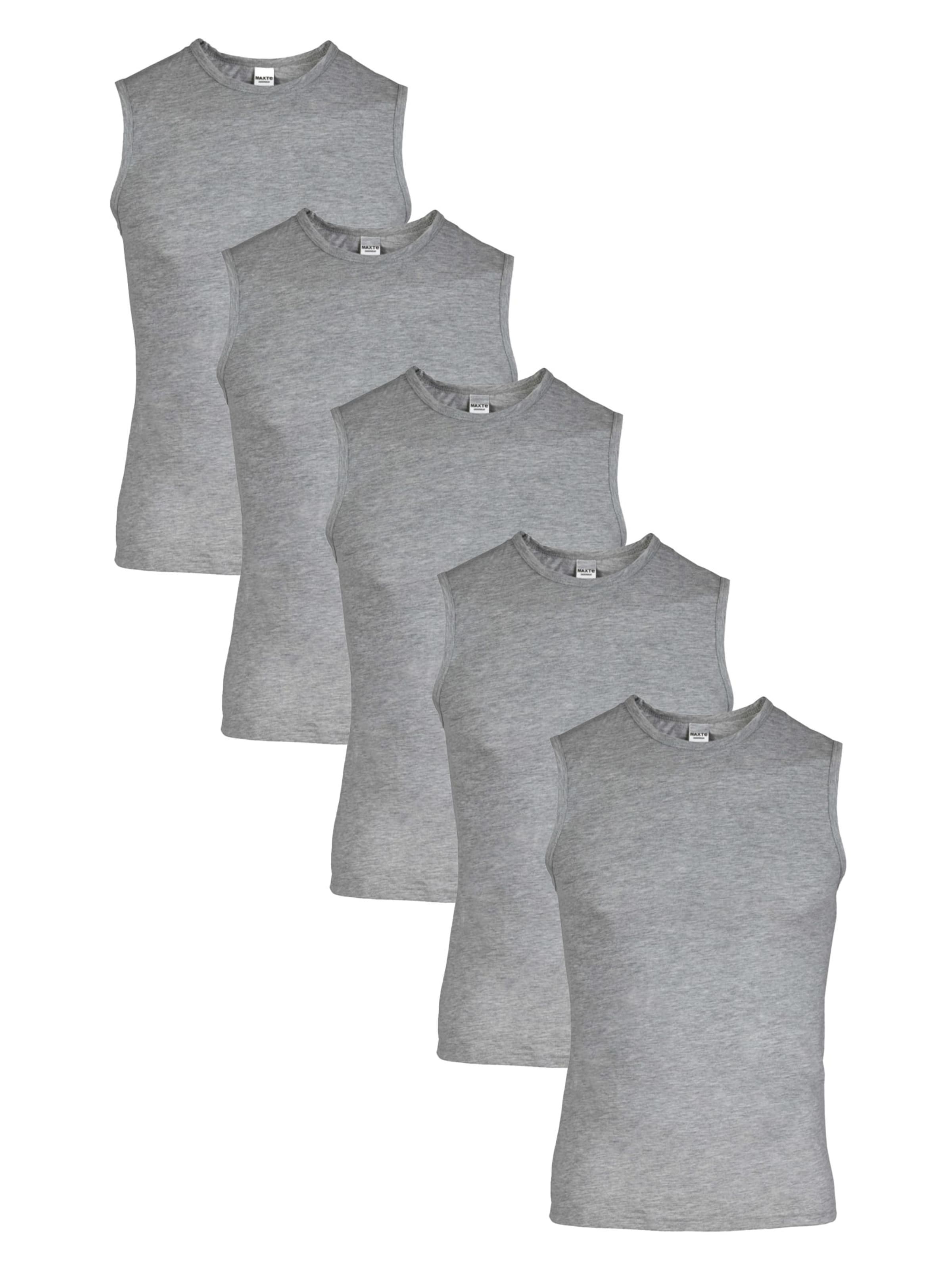 Maxte Unterhemd 'BASIC MAX Unterhemd 5er Pack'‌‌‌‌‌‌‌ in Grau: Vorderseite