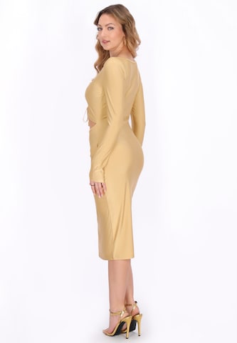 faina Jurk 'Festive' in Goud