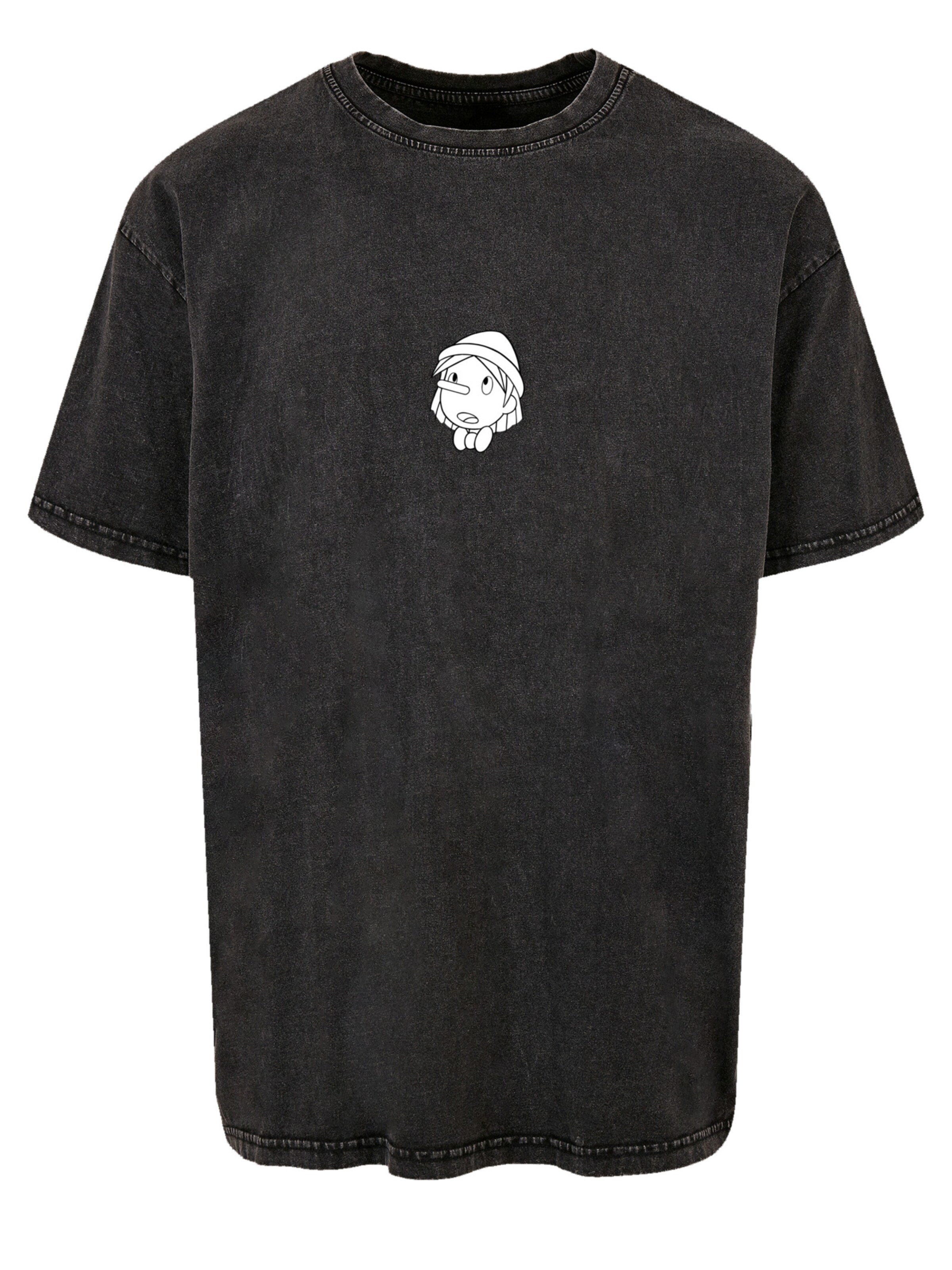 F4NT4STIC Shirt in Zwart: voorkant