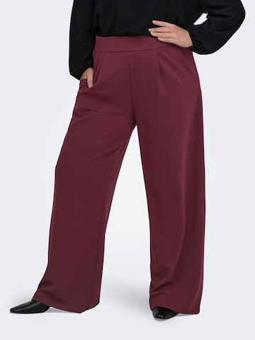 Wide Leg Pantalon à pince 'CARSTILLA' ONLY Carmakoma en rouge : devant
