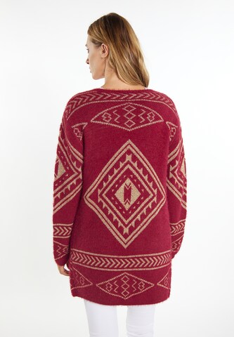 usha FESTIVAL Knit Cardigan in Red