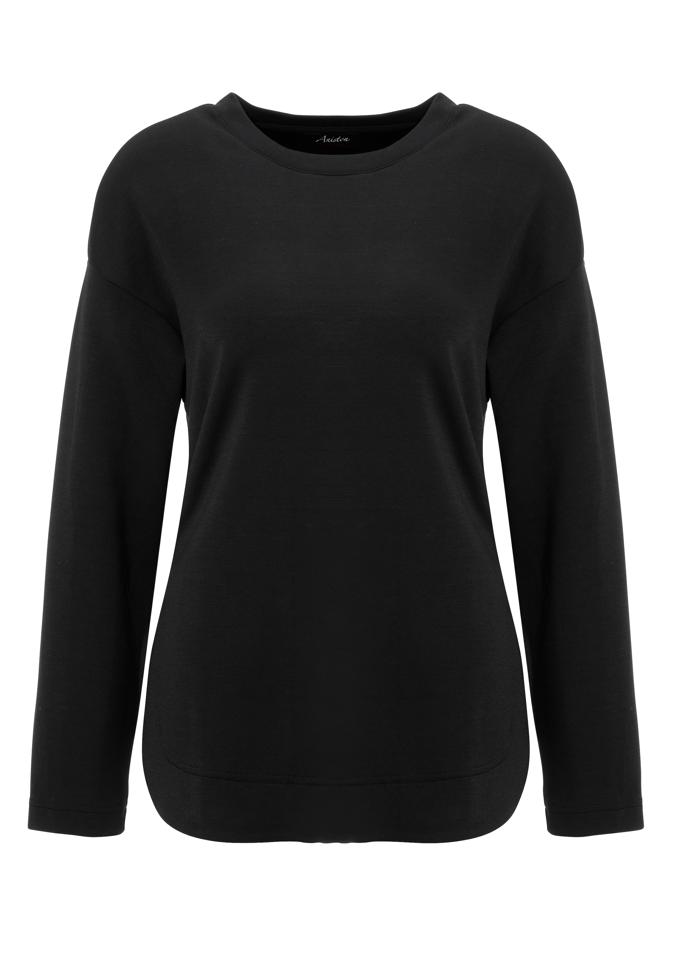Aniston CASUAL Sweatshirt in Schwarz: Vorderseite