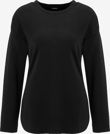 Aniston CASUAL Sweatshirt in Schwarz: Vorderseite