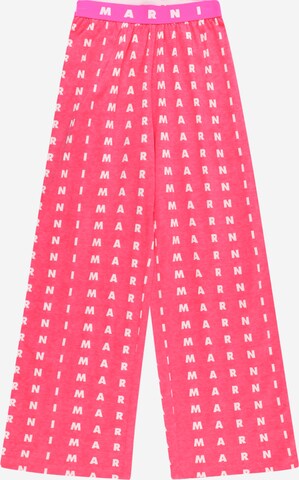 Wide leg Pantaloni di Marni in rosa: frontale