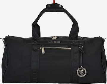 Carlo Colucci Travel Bag 'Chiampan' in Black: front