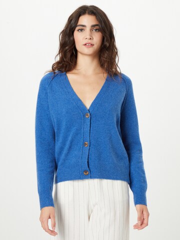 ESPRIT Knit Cardigan in Blue: front