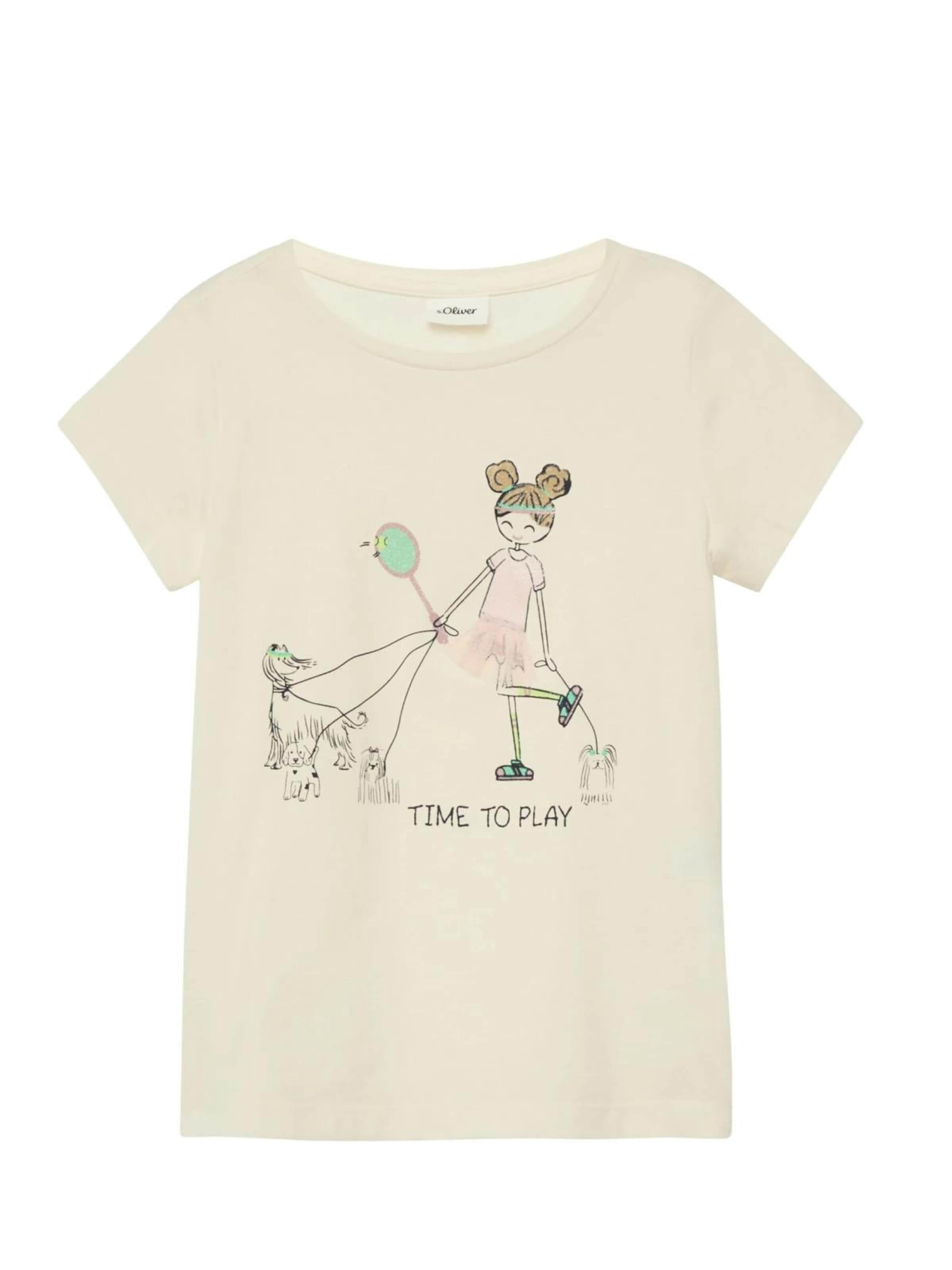 s.Oliver Shirt in Beige: voorkant