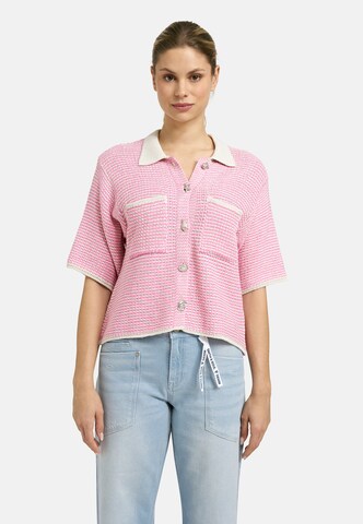 Smith&Soul Knit Cardigan in Pink: front