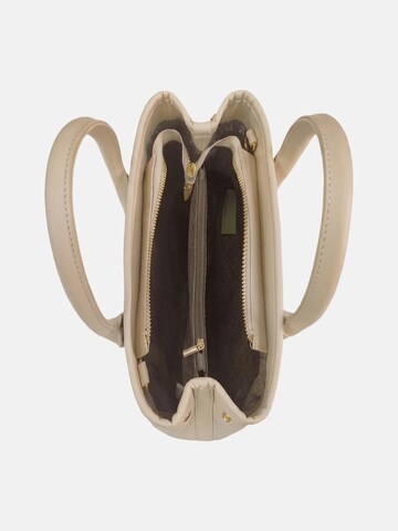 Borsa a spalla 'Borsa a Spalla Donna PVC Gianmarco Venturi con Zip e Cuore' di GianMarco Venturi in beige