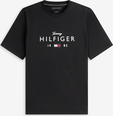 T-Shirt 'BRAND LOVE' Tommy Hilfiger Big & Tall en noir : devant