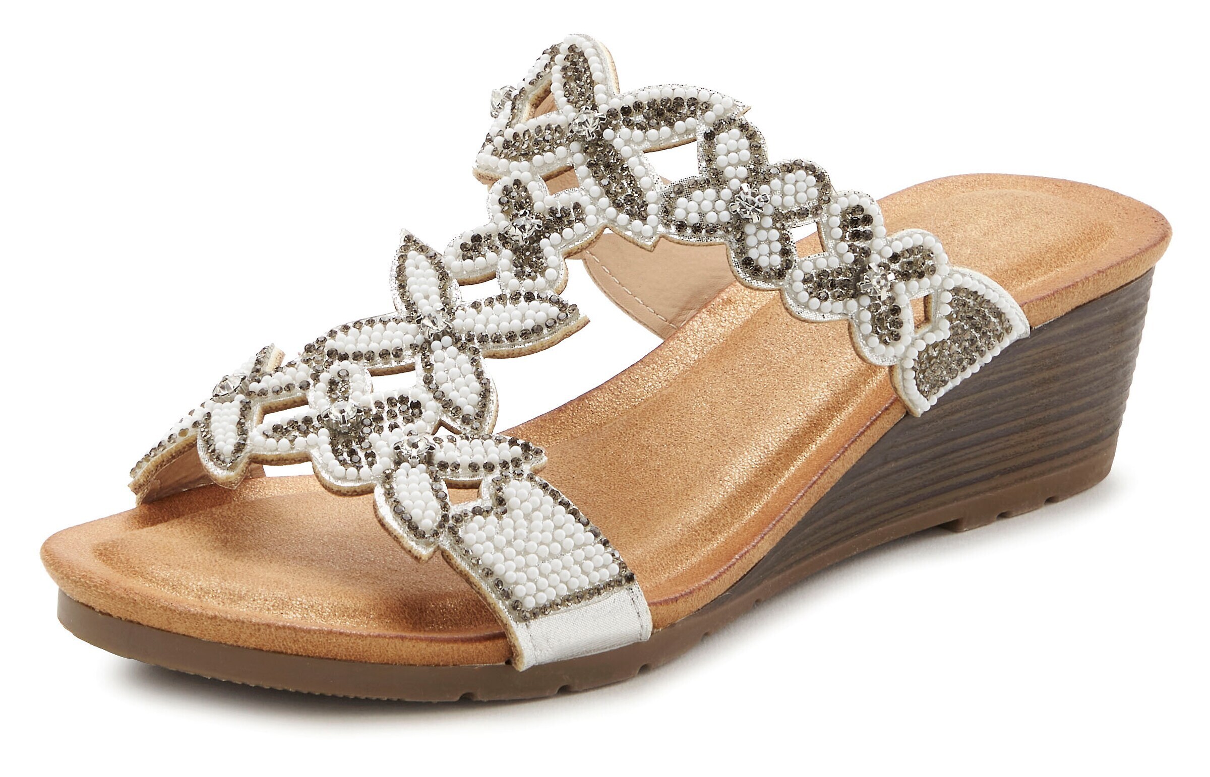 VIVANCE Pantolette in Weiß: Vorderseite